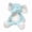 Blue, variant on Brown Running Elephant Plush Toy Jogging Stuffed Animal Cute Dynamic Doll Soft Pillow for Sofa Bedroom Home Decor Gift