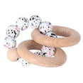 thumbnail image 2 of Anillo De Dentición Para Bebé, Juguete De Dentición Para Bebé De Madera De Silicona Duradero Y Seguro Para Cochecito ANGGREK Baby Teething Ring, 2 of 8