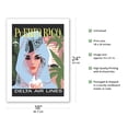 thumbnail image 2 of Puerto Rico - Delta Air Lines - Woman in Blue Lace Mantilla - Vintage Airline Travel Poster by John Hardy c.1960s - Bamboo Fine Art 290gsm Paper Print (Unframed) 18x24in, 2 of 4