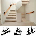 thumbnail image 4 of Petoto Exquisite Solid Wood Staircase Handrail, 3.3ft Non-Slip Indoor Stair Railing for Home, 4 of 12