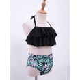 thumbnail image 3 of MSemis Kids Little Big Girls Fashion Bikini Set 2 Pieces Swimsuit,Size 6-16 Summer Lily Pink 12, 3 of 5