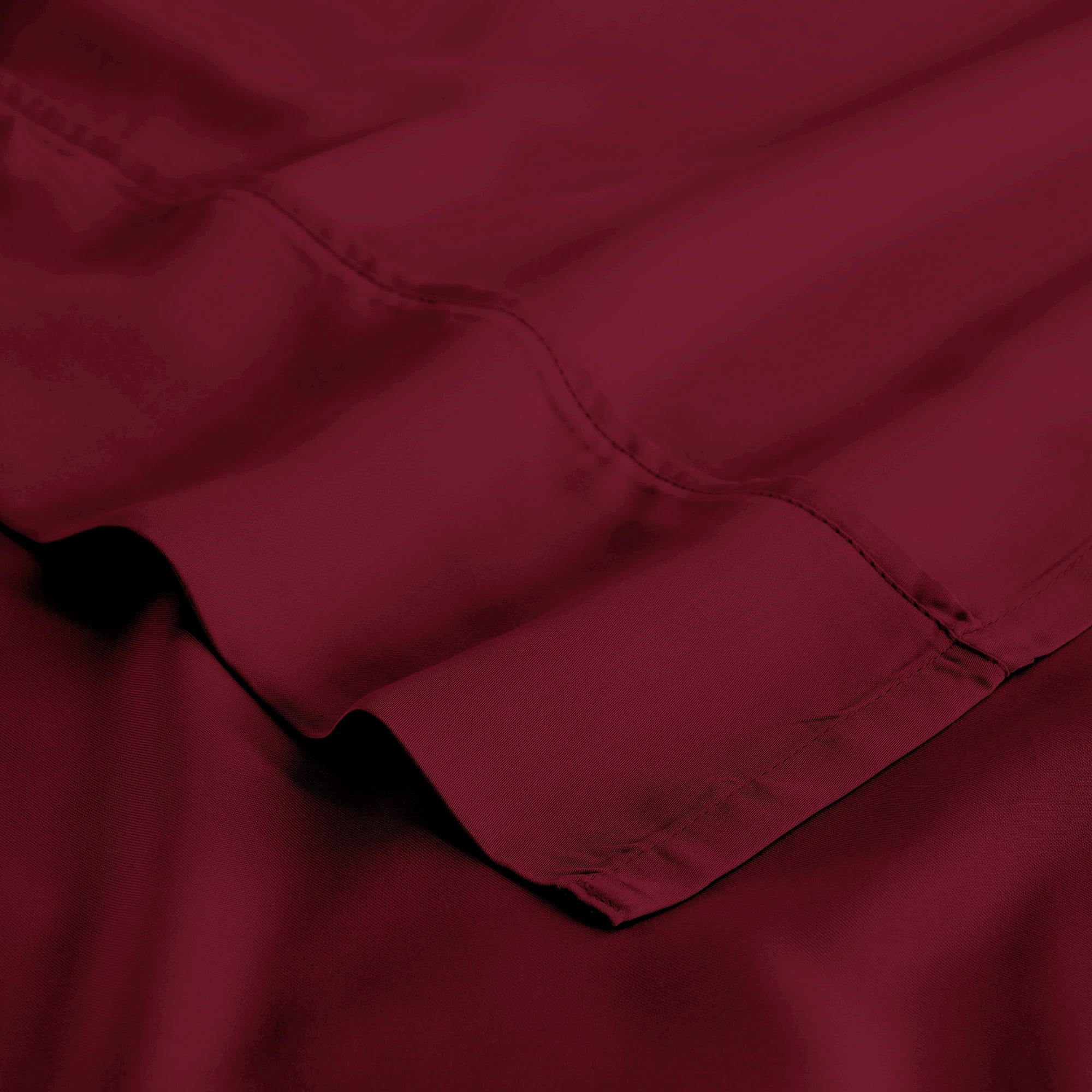 Superior Modal From Beechwood Lightweight Sheet Set, Full, Burgundy
