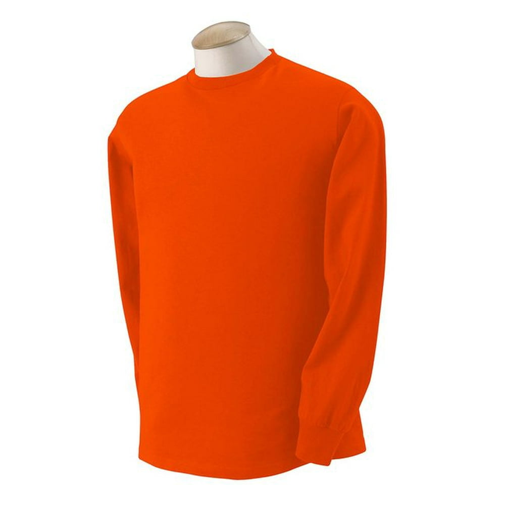 Fruit of the Loom Adult HD Cotton™ LongSleeve TShirt BURNT ORANGE