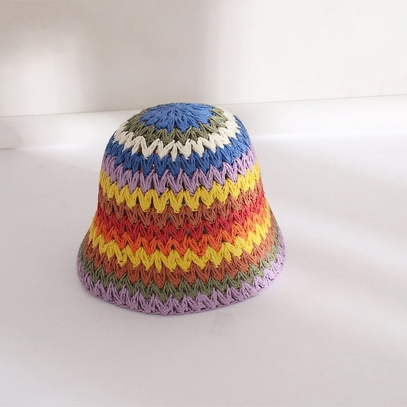 COCOpeaunt New Summer Fashion Sun Hats Casual Beach Straw Breathable Travel Hat Bohemia Vintage Outdoor Sun Prevent Cap Hats for Women