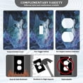 thumbnail image 3 of Light Switch Cover Switch Plate Outlet Cover Plug Cover for Electrical Duplex Outlets Cute Blue and White Cat, 3 of 6