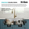 thumbnail image 5 of KRAUS Premier 32” Undermount 50/50 Double Bowl with Low Divider 18-Gauge Stainless Steel Kitchen Sink, 5 of 8