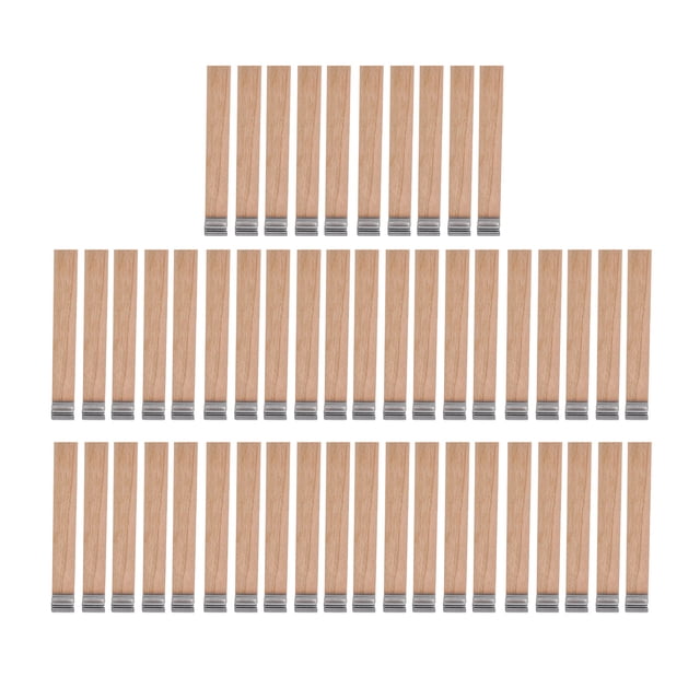 Wood Candle Wick Natural Wood Candle Wick Candle Wicks, 50pcs Wooden Candle Wicks 3.9 X 0.5 Inch Professional Home DIY Candle Wicks For Candle Making