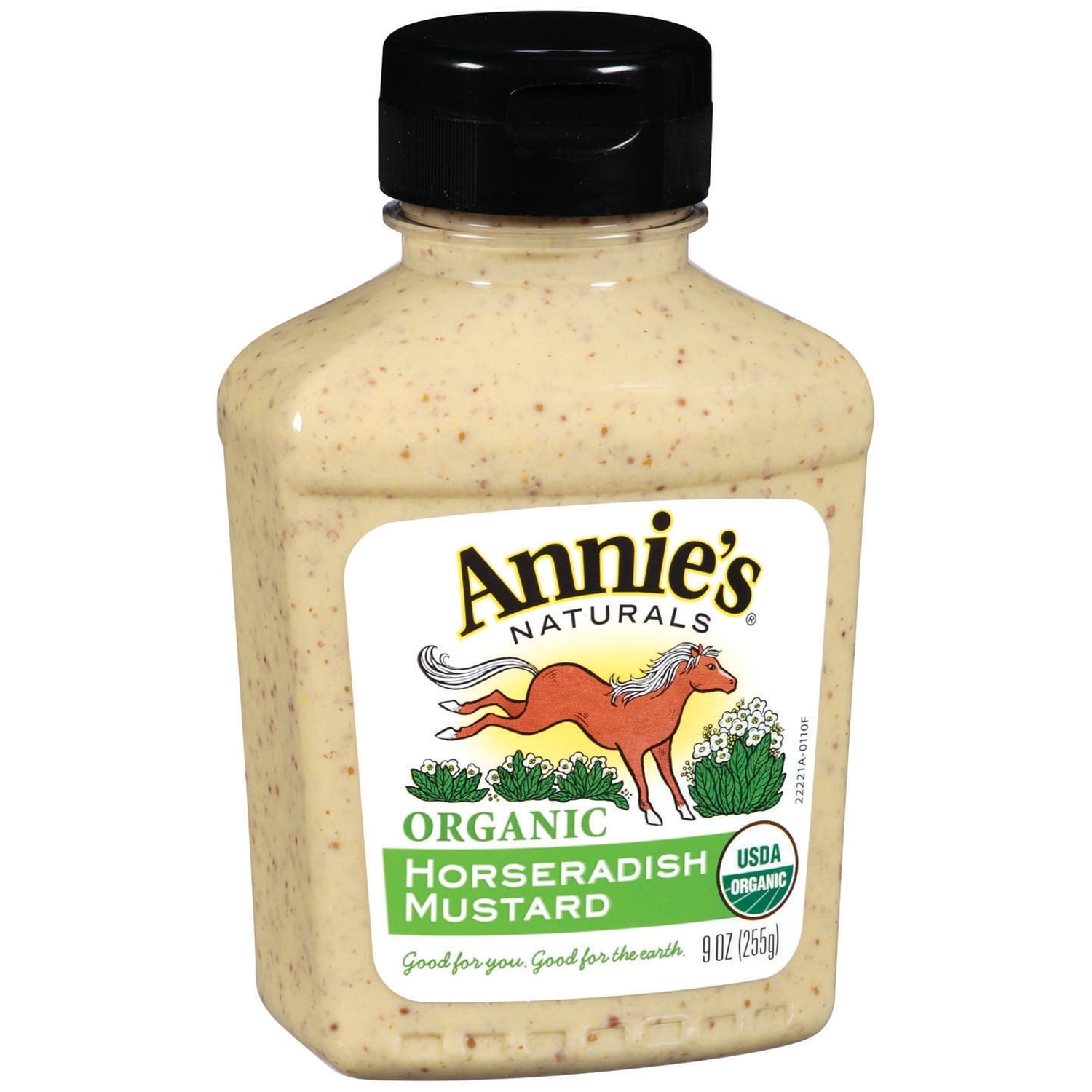 Annie's Organic Horseradish Mustard 9 oz Bottle by Annie's Homegrown Inc.