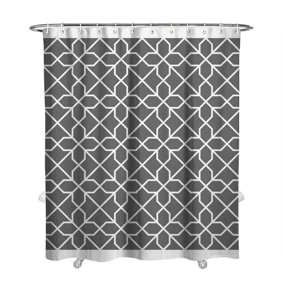 Extra Long Boho Shower Curtain 72x84 Inches - Vintage Floral & Tropical Leaves Pattern, Waterproof Bohemian Bathroom Decor with 12 Hooks, Tribal Rustic Style