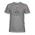 thumbnail image 2 of Men's 1863FC Heather Gray Newcastle United Color Badge Vintage Tri-Blend T-Shirt, 2 of 3