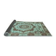 thumbnail image 2 of Ahgly Company Indoor Round Abstract Light Blue Modern Area Rugs, 7' Round, 2 of 4