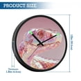 thumbnail image 3 of Indoor 12' Voice-Activated Luminous Decoration Wall Clock With LED Night Light Snake Holographic Style, 3 of 8