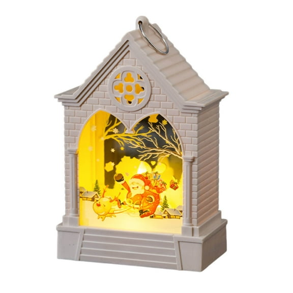 12" Christmas Snow Globe Lantern Angel with Music & Timer, USB Lined/Battery Operated Lighted Water Glittering Nativity Lantern for Christmas Festival Centerpiece Decoration Gifts – Angel