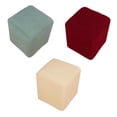 thumbnail image 1 of Funda de Taburete Yotijar Otomano Rectángulo Vino Rojo Beige, 1 of 8