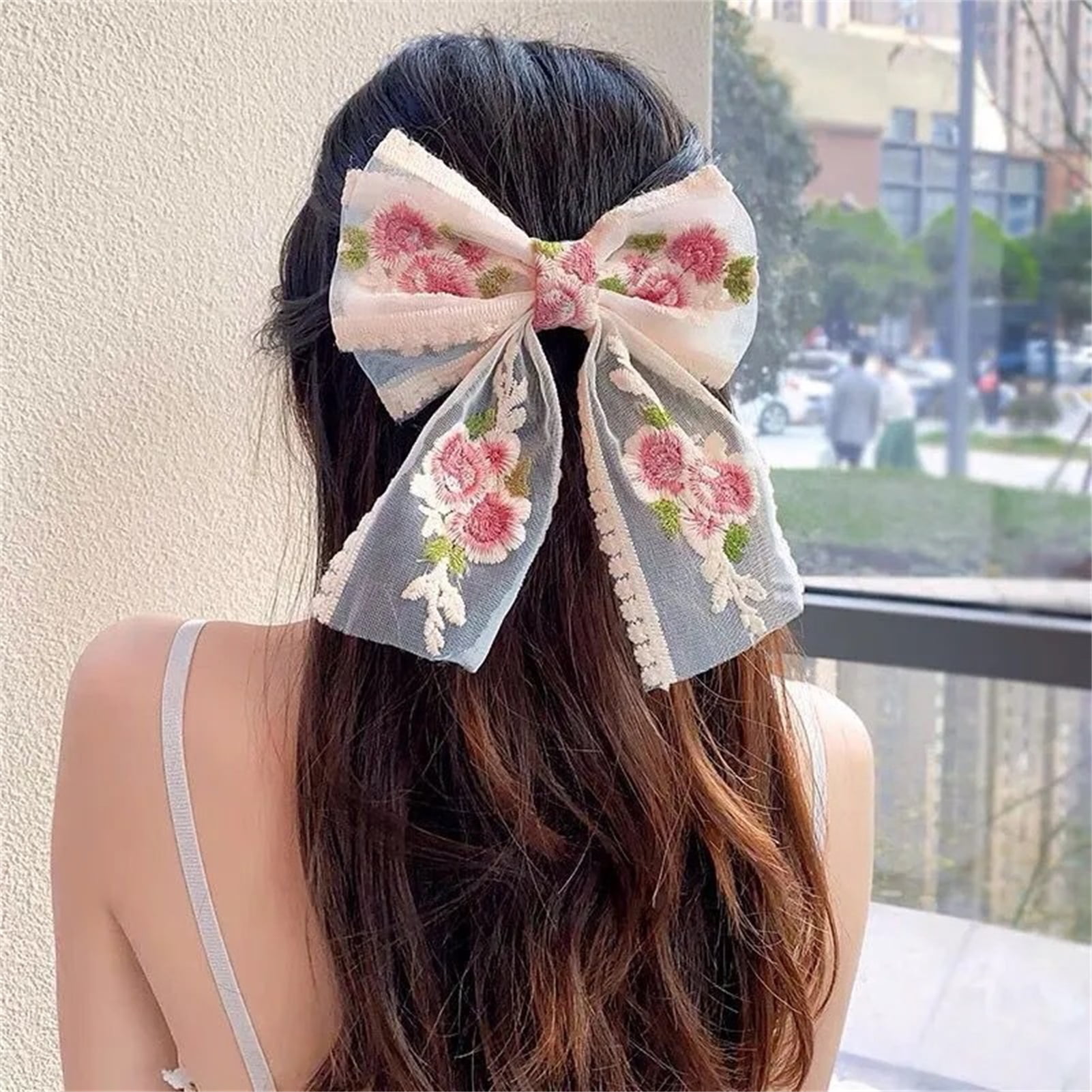Girls Children's Cute Bow Hair Clips Set Decorative Hair