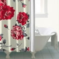 thumbnail image 5 of Waterproof Pioneer Shower Curtain 84x72 Inch Polyester Unique Colorful Floral Shower Curtain for Bathroom Hotel Home Decor with 12 Plastic Hooks, 5 of 5