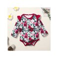 thumbnail image 6 of Kiapeise Pack of 3 Baby Rompers Onesie Long Sleeve Printed Jumpsuits Bodysuits for Infant Girl Boys, 6 of 9