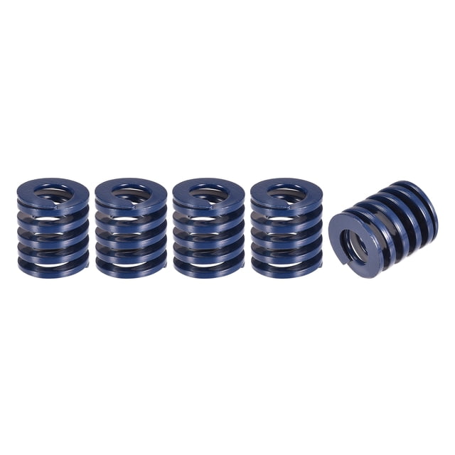 Troquel Resorte Unique Bargains 5uds 18mm OD 20mm Largo Espiral Carga Ligera Azul