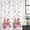 Cherry Pink Light Pink Scarlet, variant on Valentine's Day Shower Curtain, Waterproof Shower Curtains for Bathroom, Cartoon Love Roses Envelope Romantic Washable Fabric Bathtub Curtain Set Bath Decor with 12 Hooks Stall 36"x72"