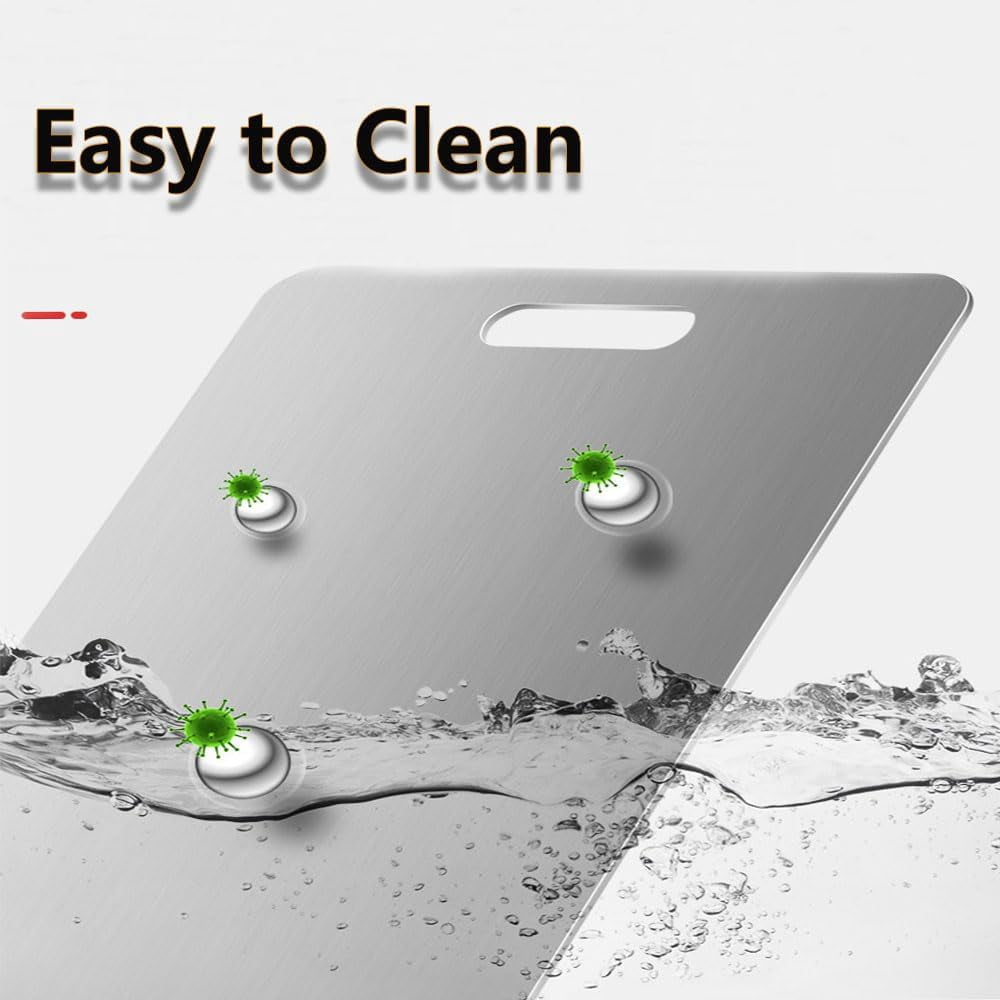 Tivano Cutting Board, Tivano Titanium Cutting Board for Kitchen and Camping, Double Sided Board for Kitchen, Meat, Fruit & Vegetable (S: 29 * 20cm/11.42 * 7.87in)