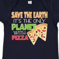 thumbnail image 4 of Inktastic Save the Earth. Its the Only Planet with Pizza. Boys or Girls Baby Bodysuit, 4 of 5