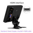 thumbnail image 1 of Monitor de seguridad para vigilancia de vehículos con pantalla VGA de 7 pulgadas, HDMI HD, 1024 x 600, 1080p, 1 of 4