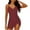 #186-Wine, variant on Women's One Piece Swimdress Swimsuits for Women Tummy Control Swimwear Dress Slimming Plus Size Bathing Suits