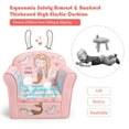 thumbnail image 5 of Gymax Kids Mermaid Sofa Children Armrest Couch Upholstered Chair Toddler Furniture, 5 of 10
