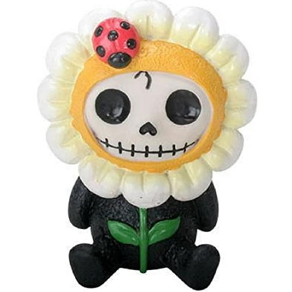 SUMMIT COLLECTION Furrybones Daisy Signature Skeleton in Flower Costume with a Ladybug