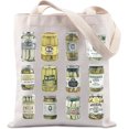 thumbnail image 1 of Pickles Gift Dill Pickle Gift Vegetarian Gift Pickle Lovers Tote Bag, 1 of 6