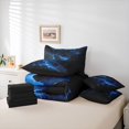 thumbnail image 6 of Homewish Blue Lightning 7-Piece Twin Bedding,Aesthetic Geometric Bedding Comforter Set,Black Reversible, 6 of 8