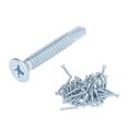 thumbnail image 1 of Vis Auto-Perçante, Vis Galvanisée Fixation Filetage Transparent 50Pcs 4.8x32mm pour Réparation Tête Plate, 1 of 8