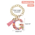 thumbnail image 2 of 2pcs Letter Charm Accessories for Tumbler Cup Name ID Identification, Multicolored (Letter G), 2 of 6