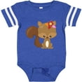 thumbnail image 3 of Inktastic Spring Animals, Cute Squirrel, Colorful Flowers Boys or Girls Baby Bodysuit, 3 of 5