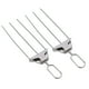 thumbnail image 2 of Brochetas de acero inoxidable de 3 puntas para asar, barra de empuje resistente, brochetas de barbacoa para carne, frutas y verduras, 2 of 10