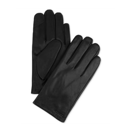 Calvin Klein Mens Touchscreen Leather Gloves black L | Walmart Canada