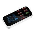 thumbnail image 1 of eccomum A9S+ 8 Port Car with LED Display Type-C QC3.0 Quick Charging Intelligent Portable Vehicle Station, 1 of 7