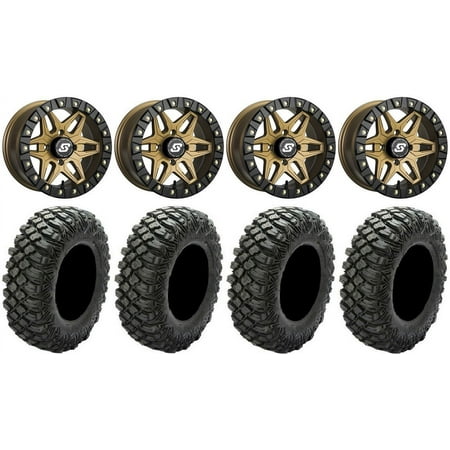 Sedona Split 6 Bdlk 14" Br Wheels 30" Crawler XG Tires Polaris RZR XP 1000 / PRO XP / Ranger XP 900/1000