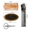 thumbnail image 5 of Juego de peines para barba de 4 piezas, peine para barba y cepillo para barba Revolution, cerdas de jabalí, 5 of 5