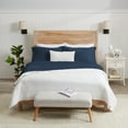 thumbnail image 7 of Great Bay Home Modal T-Shirt Jersey Knit Lightweight Sheet Set  (King, Navy), 7 of 7