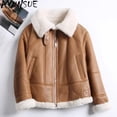 thumbnail image 2 of Moda AYUNSUE Chaquetas de piel de oveja merino natural para mujer 2024 Chaqueta de piel de cordero real de invierno Abrigo corto femenino de lujo, 2 of 5