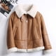 thumbnail image 2 of Moda AYUNSUE Chaquetas de piel de oveja merino natural para mujer 2024 Chaqueta de piel de cordero real de invierno Abrigo corto femenino de lujo, 2 of 5