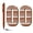 Brown, variant on 100 Pack Orange Retractable Medium Point Ballpoint Pens Smooth Ink No Bleed Soft Grip Modern Design Unisex Ambidextrous