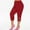 Red, variant on Under $5 PEONAVET Women's Leggings with Pockets High Waisted Knee Length s Stretch for Casual Yoga Pants Workout Exercise - Summer's Top Trends