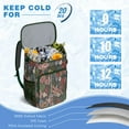 thumbnail image 6 of Travel Cooler Bag - Pioneer Flower Floral Print Pattern Camping Beer Cooler Backpack with Bottle Opener- Waterproof Insulated Picnic Backpacks - Cooler Bag for Beach, 6 of 6
