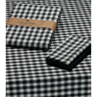 Design Imports French Check Kitchen Tablecloth, 52"x52\ by Dii