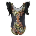 thumbnail image 6 of WOLLED Kids Toddler Flutter Sleeve Strap One Piece Swimsuit for Girls Ruffle UPF 50+ Sun Protection Bathing Suit 2-12T Baby Floral Beach Swimwear, 6 of 10