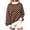 Brown, variant on Tqcoqu Womens Mock Neck Sweatshirts Oversized Pullover Fall Outfits, Polka Dot Contrast Trim Long Sleeve Casual Loose Pullover Top