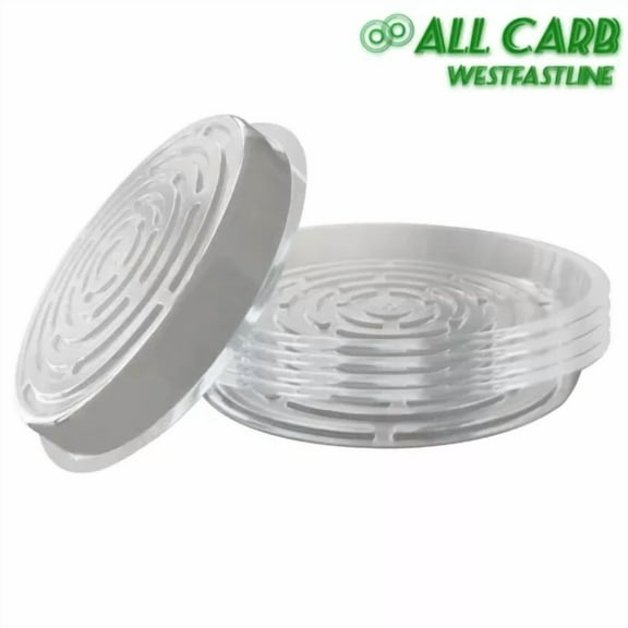 5Pack 10 Inch Clear Plant Saucer Drip Trays Flower Pot Saucer For Indoor Outdoor