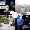 thumbnail image 2 of FMSHPON Merry Christmas Set of 6 Coaster for Drinks, Absorbent Ceramic Stone Coasters Cup Mat with Cork Base for Home Kitchen Room Coffee Table Bar Decor, 2 of 4